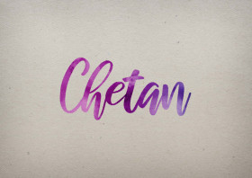 Chetan Watercolor Name DP