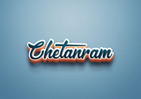 Cursive Name DP: Chetanram