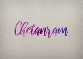 Chetanram Watercolor Name DP