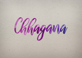Chhagana Watercolor Name DP