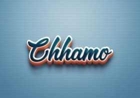 Cursive Name DP: Chhamo