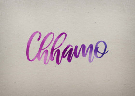 Chhamo Watercolor Name DP