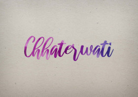 Chhaterwati Watercolor Name DP