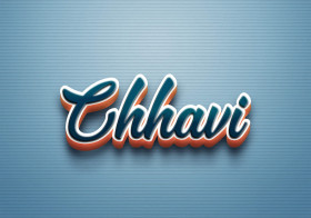 Cursive Name DP: Chhavi