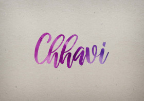 Chhavi Watercolor Name DP