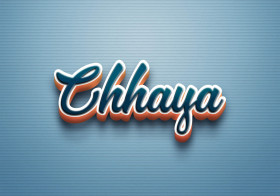 Cursive Name DP: Chhaya