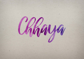 Chhaya Watercolor Name DP