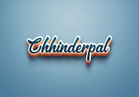 Cursive Name DP: Chhinderpal