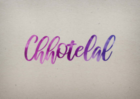 Chhotelal Watercolor Name DP