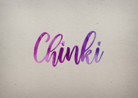 Chinki Watercolor Name DP