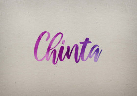 Chinta Watercolor Name DP