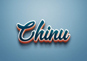 Cursive Name DP: Chinu