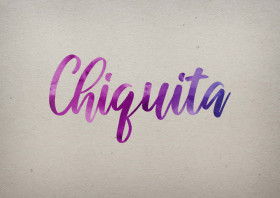 Chiquita Watercolor Name DP
