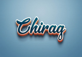 Cursive Name DP: Chirag