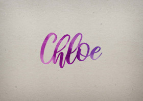 Chloe Watercolor Name DP