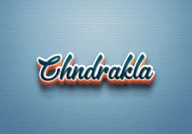 Cursive Name DP: Chndrakla