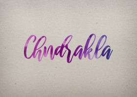 Chndrakla Watercolor Name DP