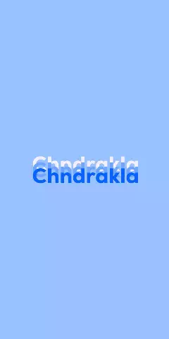 Name DP: Chndrakla