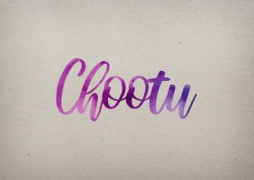 Chootu Watercolor Name DP