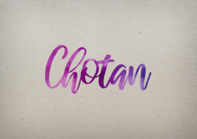 Chotan Watercolor Name DP