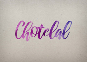 Chotelal Watercolor Name DP