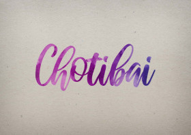 Chotibai Watercolor Name DP