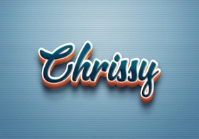 Cursive Name DP: Chrissy