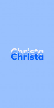 Name DP: Christa