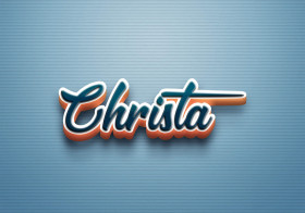 Cursive Name DP: Christa