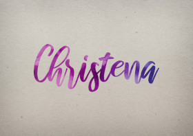 Christena Watercolor Name DP