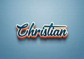Cursive Name DP: Christian