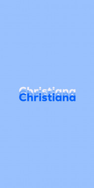 Name DP: Christiana