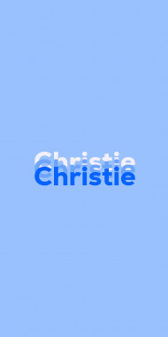 Name DP: Christie