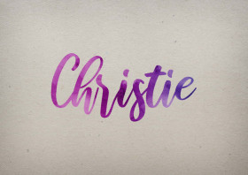 Christie Watercolor Name DP