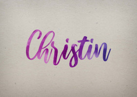 Christin Watercolor Name DP
