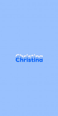Name DP: Christina