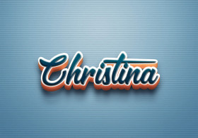 Cursive Name DP: Christina