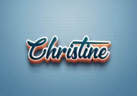 Cursive Name DP: Christine