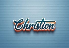 Cursive Name DP: Christion