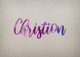 Christion Watercolor Name DP