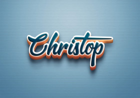 Cursive Name DP: Christop