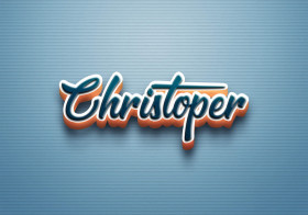 Cursive Name DP: Christoper