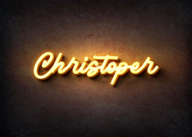 Glow Name Profile Picture for Christoper