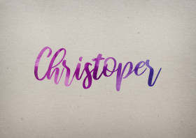 Christoper Watercolor Name DP