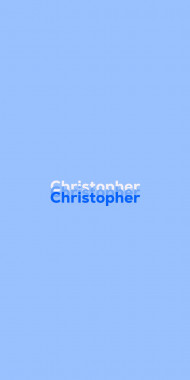 Name DP: Christopher