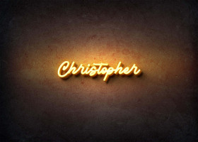 Glow Name Profile Picture for Christopher