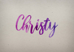 Christy Watercolor Name DP