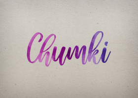 Chumki Watercolor Name DP