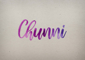 Chunni Watercolor Name DP