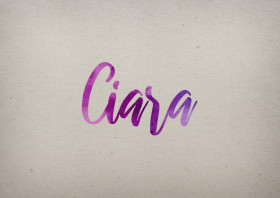 Ciara Watercolor Name DP